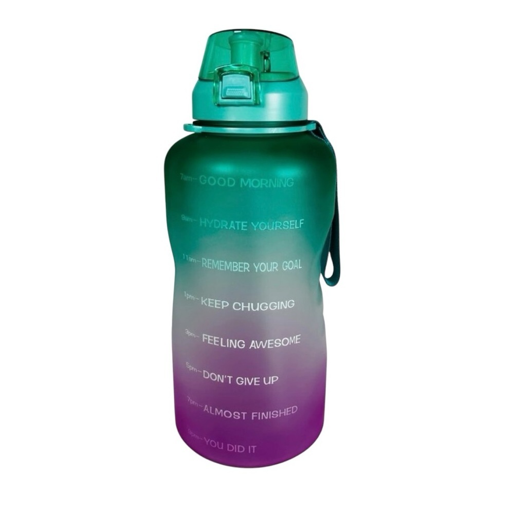 128 oz/1 Gallon Motivational Ombré Jug Bottle